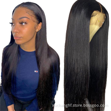 2021 New Arrival Hair Wigs Human Lace Front Closure Straight Brazilian Full Virgin Cuticle Aligned HD Human Hair Wig